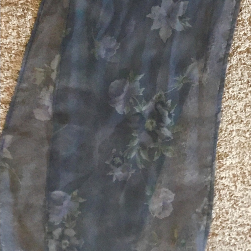 Satin scarf sheer